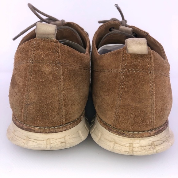 Cole Haan Zerogrand Grand OS Suede Brown Dress Shoes Size 10.5